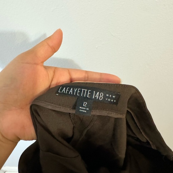 Lafayette 148 New York Brown Dress Pants - Picture 5 of 6